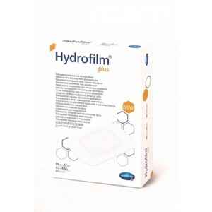 Прозрачная повязка Hydrofilm plus с впитывающей подушечкой, 10 х 12 см, 25 шт.    