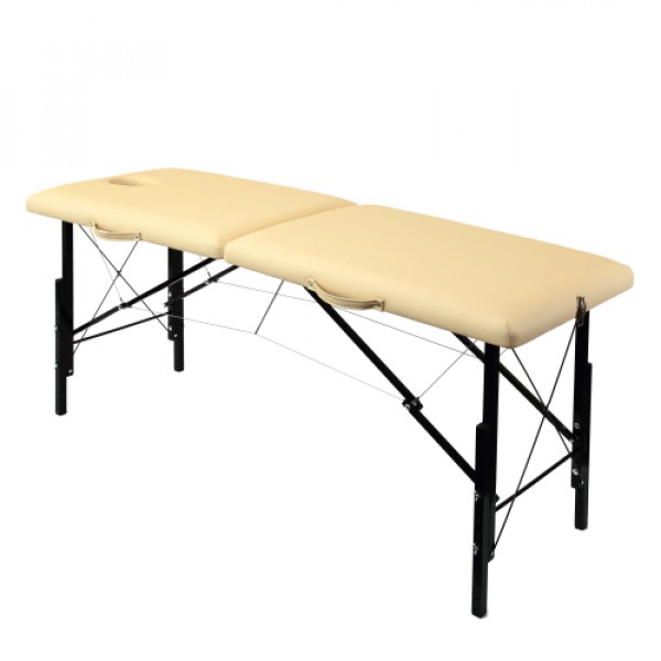 Складной деревяный массажный стол с системой тросов и изменением высоты 185х62 см    