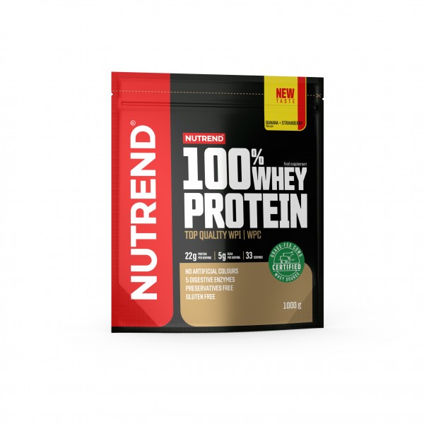 Протеин Whey Protein 1000 г. Nutrend (банан-клубника)