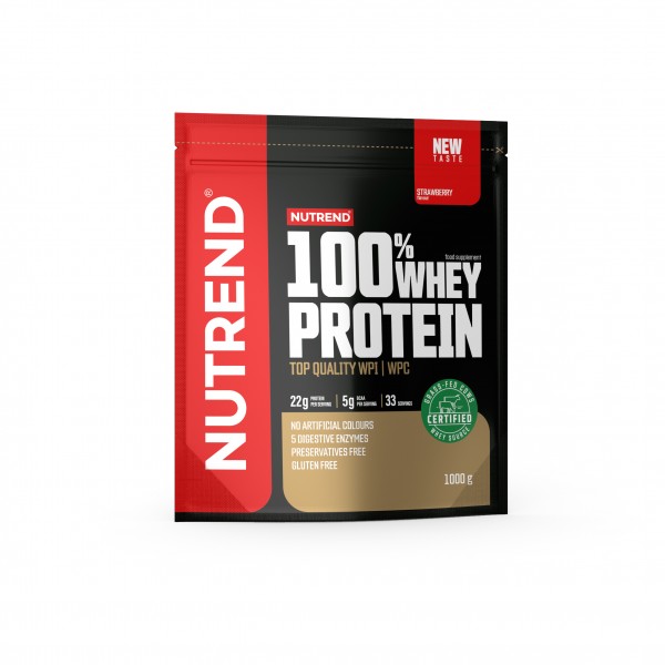 Протеин Whey Protein 1000 г. Nutrend (клубника)