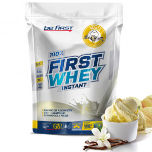 Протеин сывороточный First Whey instant 900 гр, ванильное мороженое, Be First