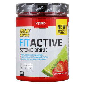 Напиток витаминно-минеральный FitActive Isotonic Drink, клубника-лайм