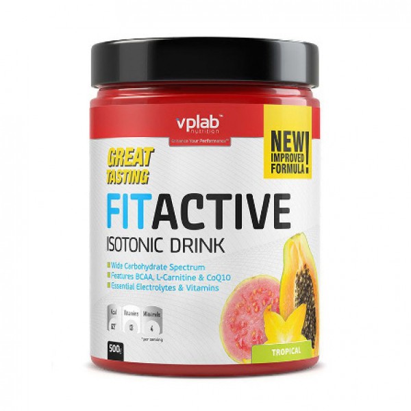 Напиток витаминно-минеральный FitActive Isotonic Drink, тропические фрукты
